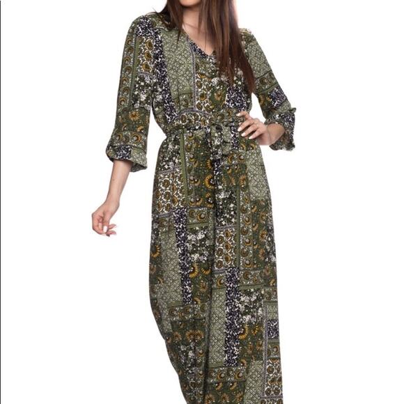 Wrapper Women's Boho Jumpsuit Size Medium - Picture 1 of 8